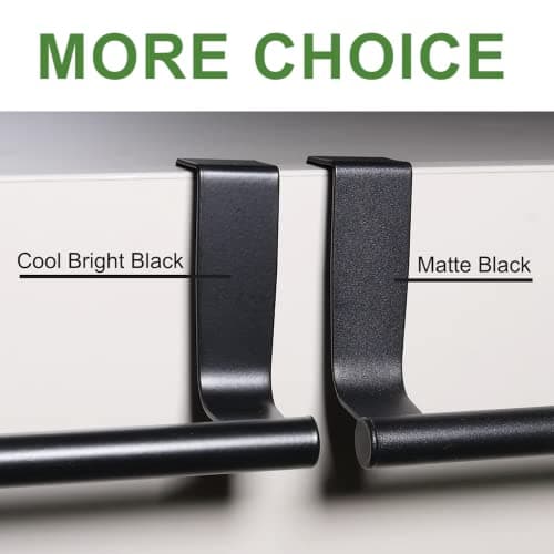 Towel Rack for Cabinet, Strong Steel Kitchen Over Cabinet Towel Bar Holder, 9" Wide - 2 Pack 8