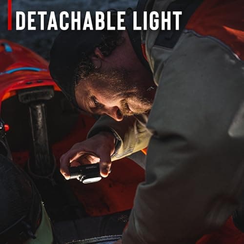 Coast WPH30R 1500 Lumen Waterproof Ultra Bright IP68 USB Rechargeable-Dual Power Headlamp, 5 Modes with Spot and Flood Beams, Blue/Black 7