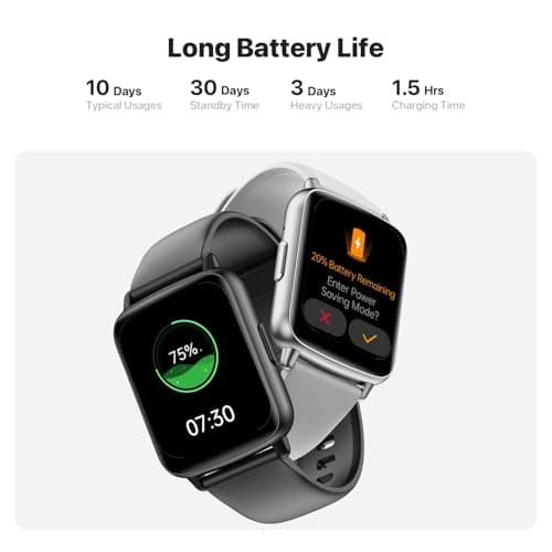 JeeJTek Smart Watch, 1.83" HD Smartwatch for Men Women, Fitness Watch with 100+ Sport Modes, IP68 Waterproof/Heart Rate/Sleep Monitor, Activity Trackers for iOS/Android (Black) 7