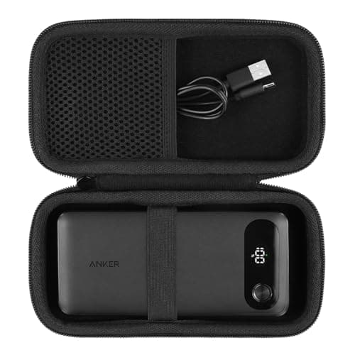 khanka Hard Travel Case Replacement for Anker Power Bank, 20,000mAh Portable Charger,Case Only.(Black)