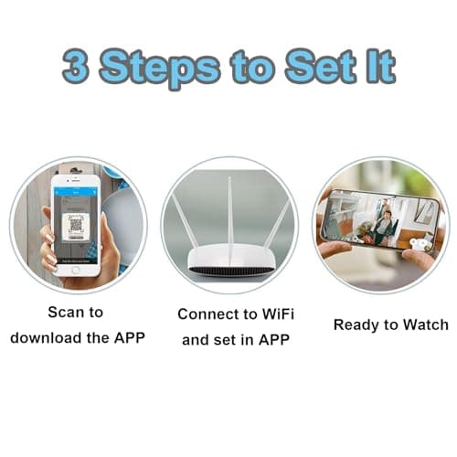 Hidden Camera Spy Camera, 1080P HD Mini Wireless WiFi Camera for Home Security, Night Vision APP Control Surveillance Camera for Room Nanny Cam, Baby, Pets Compatible with iOS, Android(Video Only) 6