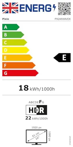 Pixio PX248 Wave Pink 24 inch 200Hz Refresh Rate FHD 1080p Resolution Fast IPS Panel 1ms GTG Response Time Built-in Speakers Gaming Monitor with Adaptive Sync 7