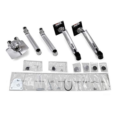 Ergotron – LX Dual Monitor Arm, VESA Desk Mount – for 2 Monitors Up to 27 Inches, 7 to 20 lbs Each – Polished Aluminum 7