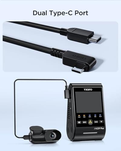 VIOFO RE200 Rear Camera A229 Pro /A229 Plus 2K 1440P Rear Camera, 6M(19.7ft) Rear Cable Included 5