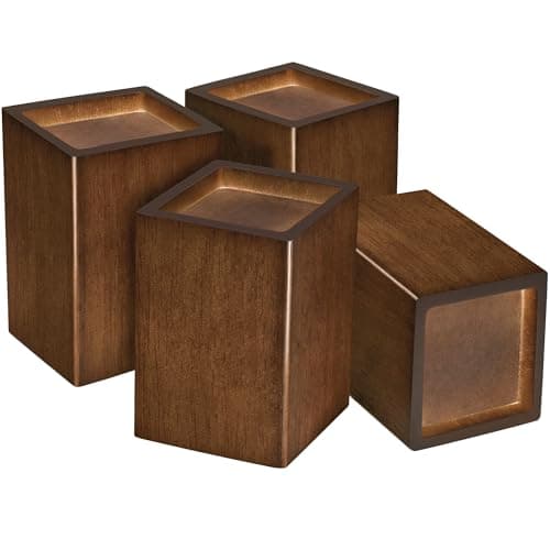 Sopicoz Wood Bed Risers (4 inch Square)