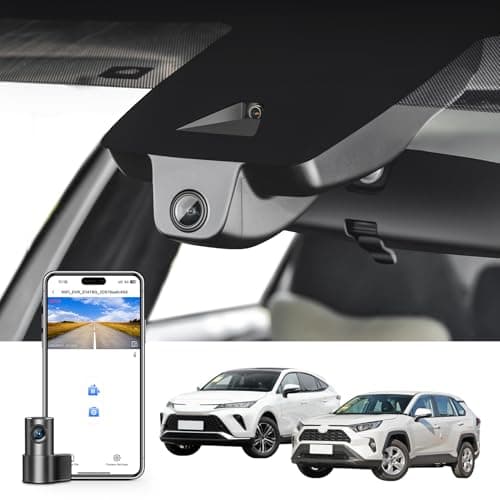 mangoal Front 4K & Rear 1080p Dash Cam Custom fit for Toyota RAV4 & RAV4 Hybrid 2019 2020 2021 & RAV4 Prime 2021-2024 & Venza 2021-2024 (Model A),LE Limited Premium XLE TRD,UHD 2160P Video,128GB Card