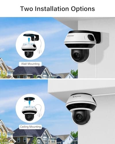 Jennov UltraHD 4K (8MP) PoE Camera Outdoor with 5X Optical Zoom, PTZ IP Dome Security Camera with 350° Pan&90° Tilt, Human Vehicle Detection, 100ft IR Night Vision, IK10/IP67, Work with Videolink APP 6