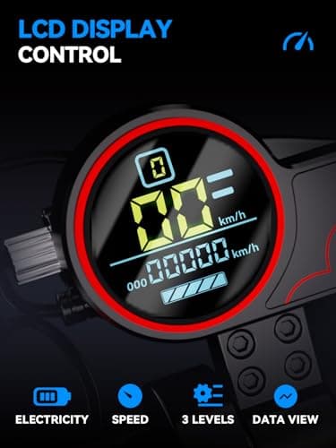 AONIU M4 Electric Scooter for Adults with seat 25-30 mph Fast Speed Heavy Duty 300 lbs 31 Miles Long Range Foldable e Scooter 10 inch Off Road Tires Mobility Folding e Scooters for Girls Men Teens. 11