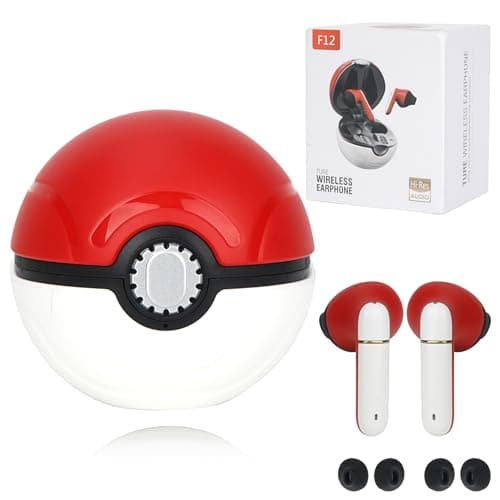 Jekarsy New Wireless Earbuds Kids with Elf Ball Charging Box,Touch Control Earbuds for Kids with Mic for Android iOS Cell Phone Computer Laptop