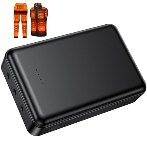 Lyzuepely 20000mAh 7.4V 5V Heated Vest Jacket Battery Pack Suit for ORORO,Venustas Rechargeable Power Bank for Heated Vests Heating Jackets Hoodies Pants Coat for Men Women Battery