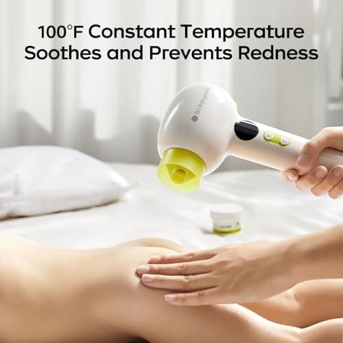 Bc Babycare Gentle Cordless Hair Dryer for Baby and Kids, Quiet Portable Mini Blow Dryer for Infant, Children Hair Dryer, Low Heat/Speed with 4 Model for Hair Diaper and Full Body (Green) 6