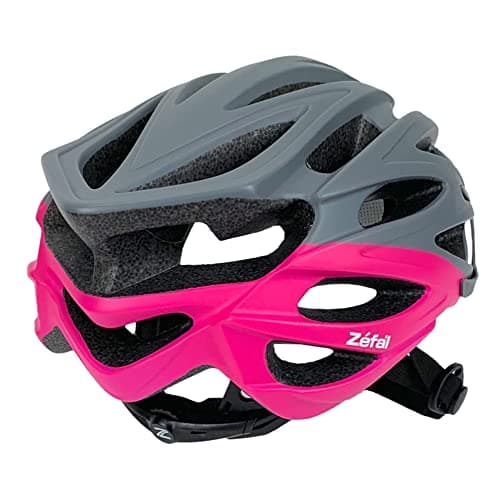 Zefal Women's Pro Gray Pink Bike Helmet (Universal Dial, 24 Large Vents, Ages 14+) 10