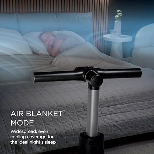 Shark TurboBlade Cool + Heat – 2-in-1 Bladeless Tower Fan & Space Heater for Customizable Year-Round Indoor Use, Bedroom, Living Room, & Office | Powerful Cooling + Rapid Room Heating, Charcoal, TH202 10