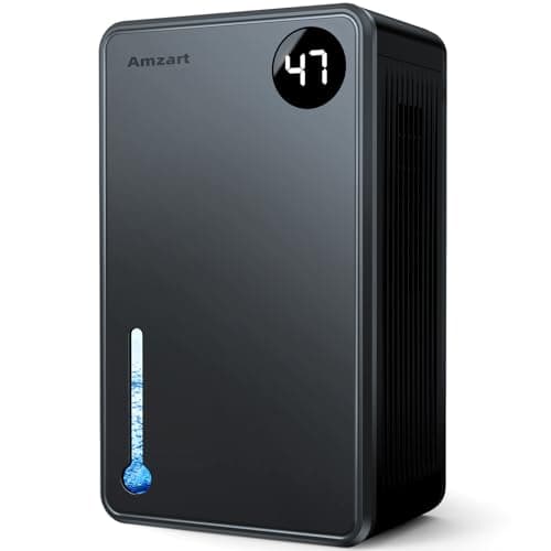Amzart Dehumidifier for Home or Office, Sleep Mode Dehumidifier,Adjustable Controls, Black