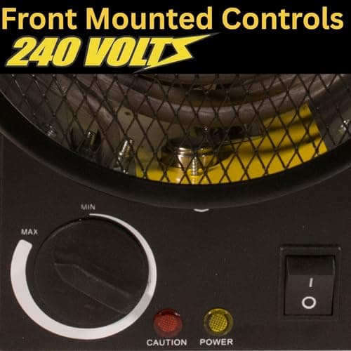 Dura Heat 240V Electric Industrial Garage, Workshop, Warehouse, Construction Heater, Wall/Ceiling Mount, 12,800 BTU, 3,750 Watt Forced Air Heater, Overheat Protection - Ideal for Garage & Workshop 6