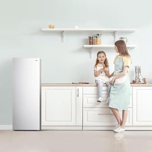 Modern Upright Freezer, Reversible Door Hinge, Removable Shelves - 7.0 Cu ft Capacity (White) 6