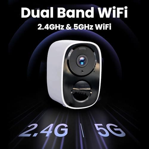 2026 Upgraded 2K Security Cameras Wireless Outdoor, Free Cloud Storage, 1-6 Months Battery Life, Waterproof, 2-Way Talk, AI Motion Detection Spotlight Siren Alarm Cameras for Home Security 5