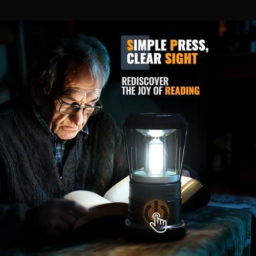 innofox LED Camping Lantern, 1500 LM Lanterns for Power Outages with 4 D Batteries Included, Battery Powered Lantern Flashlight with 4 Light Modes, Weatherproof Tent Light for Storms and Hurricanes 8