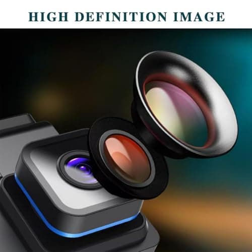 Biteblom Dashcam - HD Dash Cam with WiFi & GPS, Dual 4k Dashcam Front and Rear Recording, W/Night Vision, 2 Sensors, 24-Hour Monitoring, Loop Recording, Video Sync to Phone in Just 3S (HD) 6