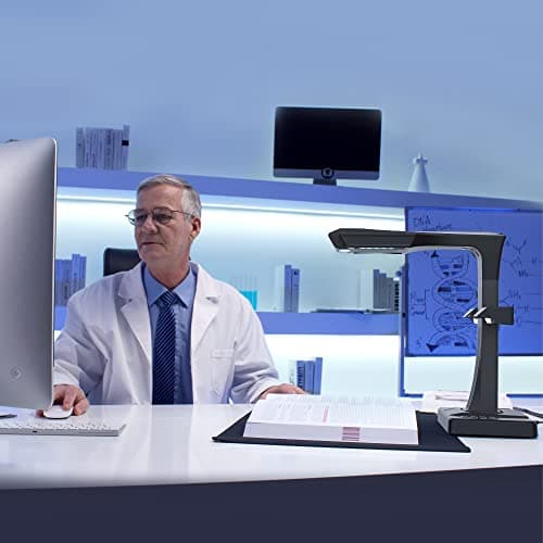 CZUR ET24 Pro Professional Book Scanner, 24MP Document Camera, 3rd Gen Auto-Flatten & Deskew Tech, A3 Document Scanner, 180+ Languages OCR, Support HDMI, for Windows/MacOS/Linux 7