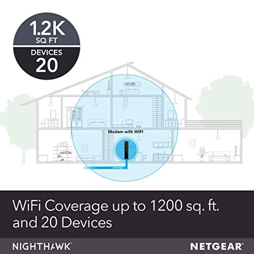 NETGEAR Cable Modem with Built-in WiFi Router (C6230) - Compatible with All Major Cable Providers incl. Xfinity, Spectrum, Cox - for Cable Plans Up to 400Mbps - AC1200 WiFi Speed - DOCSIS 3.0 4