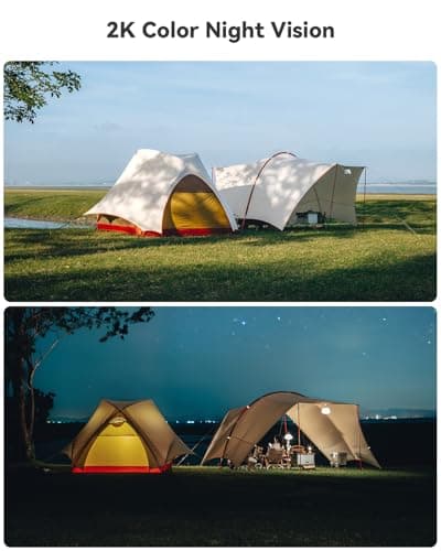 COCOCAM 4G Portable Magnetic Cellular Security Camera Wireless,2K Indoor/Outdoor Camera for RV/Camping/Travel, 300°Pan,10000Ahm Battery, PIR&AI Human Detection,IP66, Built-in SIM Card (NO WiFi) 8