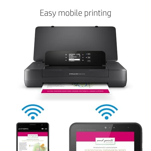 HP OfficeJet 200 Wireless Mobile Printer - Black, Battery Included (CZ993A) 6