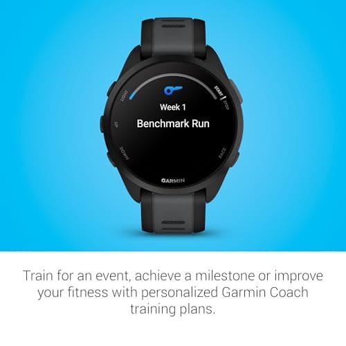 Garmin Forerunner 165 Music, Running Smartwatch, Colorful AMOLED Display, Training Metrics and Recovery Insights, Music on Your Wrist, Black 6