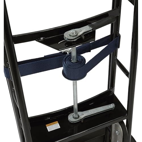 Appliance Hand Truck 800 Lb Capacity, Heavy Duty Carbon Steel Dolly with Ratcheting Belt, 8 in. Solid Rubber Wheels, 58-1/4 in. H, Moving Dolly for Refrigerator, Washer, Dryer and Furniture 7