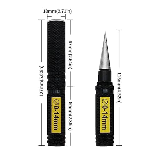 0-14mm Trucks Puncher Model Tool Metal Reamer Body Shell Aircraft Portable For Car Hole Opener Expanding Drill 7