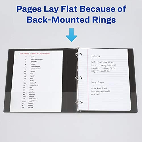 Avery Heavy-Duty View 3 Ring Binder, 1.5 Inch EZD Rings, Great for Portfolios, Office, School Notebooks, and More, 1 Mint Binder (79271) 5