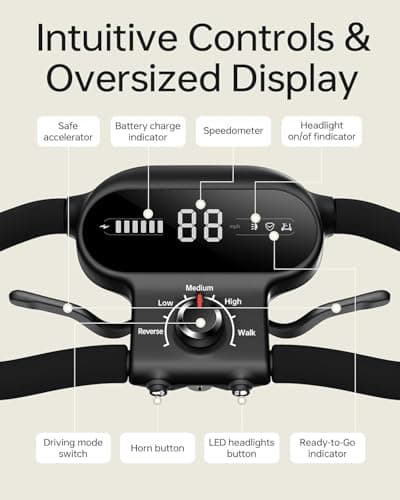 Paiseec Mobility Scooter for Adult, 25 Miles Endurance Lightweight Mobility Scooter, Folding Mobility Scooter for Adult, Powered Mobility Scooter All Terrain Motorized Scooter Collapsible 6