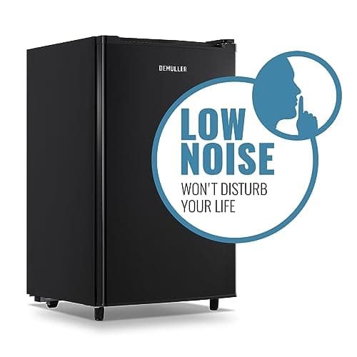 DEMULLER Freezer 3.2 Cu.ft Single Door Freestanding Freezer with Adjustable Thermostat for Kitchen, Apartment, Basement, Dorm, Black 7