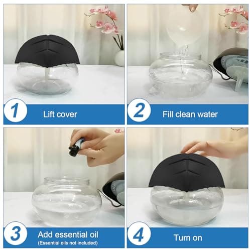 ap airpleasure Water-Based Purifier Air Washer, Air Revitalizer & Freshener, Air Fresher with 7 LED Color Changing Light for Rooms (Blue) 9