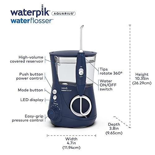 Waterpik Aquarius Professional Water Flosser Designer Series, Blue, WP-673 7