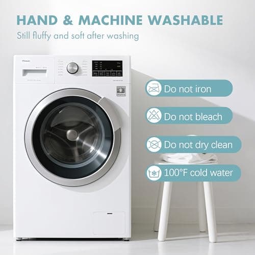 VELLUBAM Electric Blanket Heated Throw 50" x 60" - Soft Flannel Sherpa Heating Blanket with 5 Heating Levels & 4 Hours Auto Off, Heated Lap Blanket as a Gift for Grandma, Machine Washable (Blue) 7