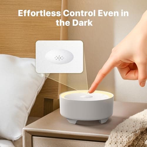Kipcush White Noise Machine for Sleeping, 20 Soothing Sounds Including White Pink Brown Noise, Fan and Nature, Custom Shortcut Buttons, Dimmable Night Light, 8 Hour Timer, USB Powered 6