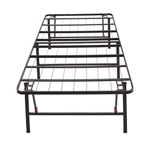 Amazon Basics Foldable Metal Platform Bed Frame with Tool Free Setup, 18 Inches High, Sturdy Steel Frame, No Box Spring Needed, Twin, Black 5