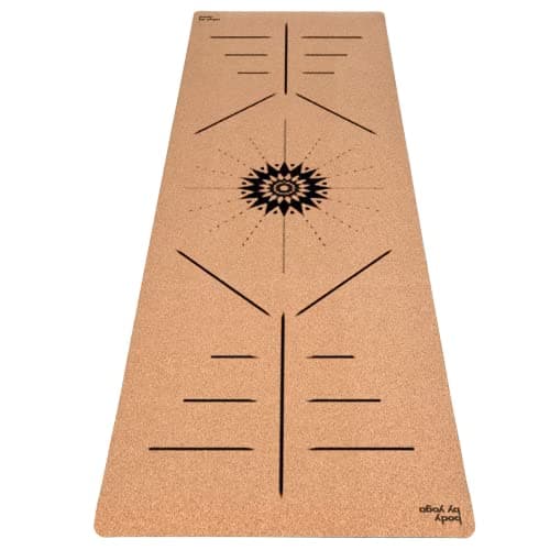 Luxury Cork Yoga Mat - Non Slip, Extra Thick Grip. Thicker, Longer, and Wider for More Comfort and Support. Tough Enough For Hot Yoga. Natural, Non Toxic, and Eco Friendly. Optional Alignment Lines. 2