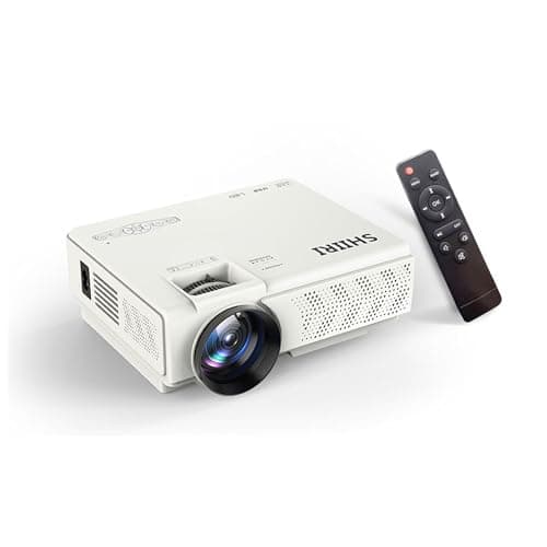 E1 120±%10ansi lumen 1080P Native Mini Projector, ,4.1inch LCD, Multimedia Home Theater Video Projector, Compatible with Full HD 1080P HDMI, USB, VGABuilt-in Speaker (E1)
