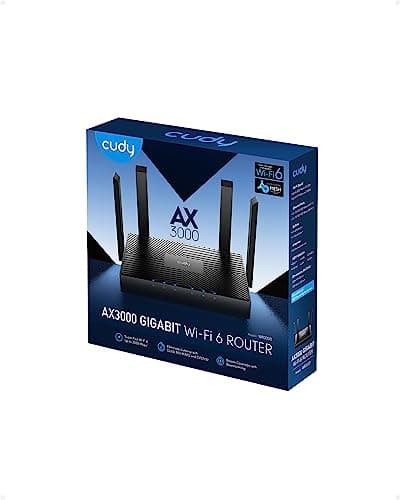 Cudy AX3000 WiFi 6 Router – 802.11ax Wireless Dual Band Gigabit Internet Router, VPN Compatible, MU-MIMO, WireGuard, Cudy Mesh Compatible WR3000 V2.0 8