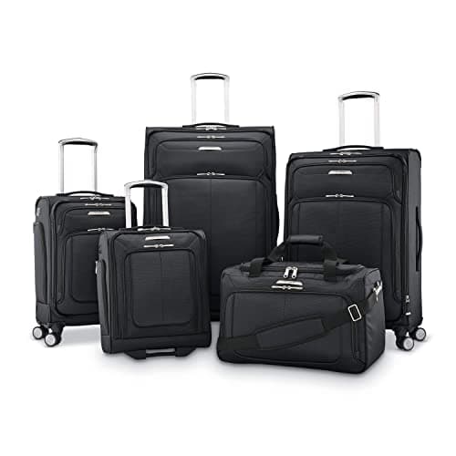 Samsonite Solyte DLX Softside Expandable Luggage with Spinner Wheels, Midnight Black, Carry-On 20-Inch 8