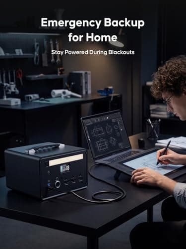 Portable Power Station 1000W (2000W Surge), 1008Wh LiFePO4 Power Station with 3 AC Outlet, 140W USB-C Fast Charging,8 Ports Solar Generator for Camping Indoor Outdoor Emergency RV Trip (CYBPULTE C011) 5