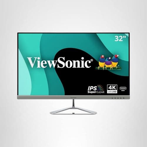 ViewSonic VX3276-4K-MHD 32 Inch 4K UHD Monitor with Ultra-Thin Bezels, HDR10 HDMI and DisplayPort for Home and Office 6