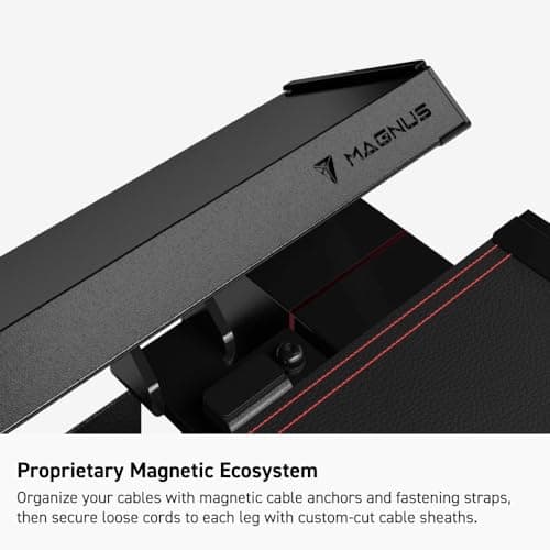 Secretlab Magnus Metal Desk | Ergonomic Gaming Desk with Magnetic Ecosystem | in-Built Cable Management Tray | Ultra-Durable| Black Magnetic Leatherette Desk Mat | 5-Year Warranty 8