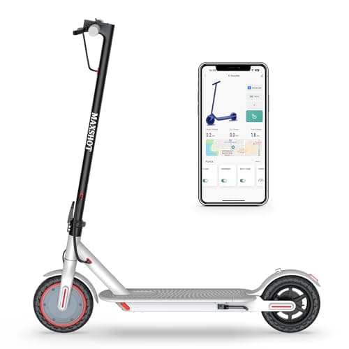 MAXSHOT Electric Scooter for Adults, 8.5/10/14" Tires, 19/22Mph, 350W/500W Motor, 21-28 Miles Range, Folding E-Scooter with Dual Suspension,APP Control