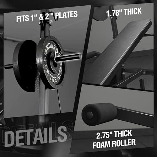 Mikolo 8 in 1 Olympic Weight Bench Set with Leg Extension and Leg Curl, Multi-Function Bench Press Set with Preacher Curl Pad and Chest Fly, Full-Body Strength Training Equipment 9