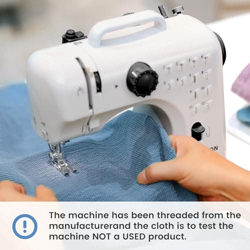 Sea Punk Sewing Machine for Beginners, Mini Sewing Machine with 12 Built-in Stitches, Kids Sewing Machine with Foot Pedal, High-Low Speeds, Portable Sewing Machines and Sewing Enthusiasts (505) 6