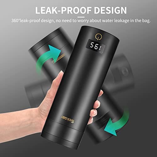 Sekaer Travel Electric Tea Kettle Portable Small Mini Coffee Kettle, with 4 Variable Presets, Personal Hot Water Boiler 304 Stainless Steel with Auto Shut-Off & Boil Dry Protection, SY-618B 7