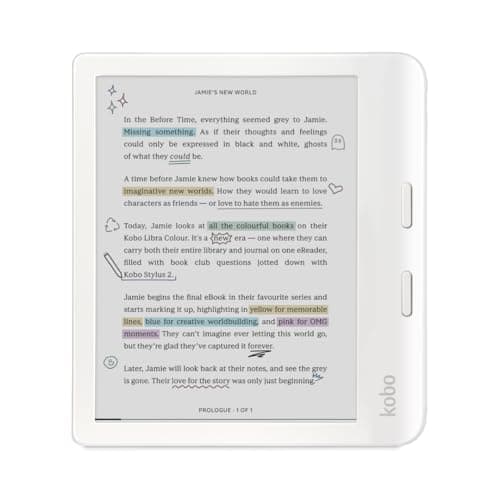 Kobo Libra Colour | eReader | 7" Glare-Free Colour E Ink Kaleido 3 Display | Dark Mode Option | Audiobooks | Waterproof